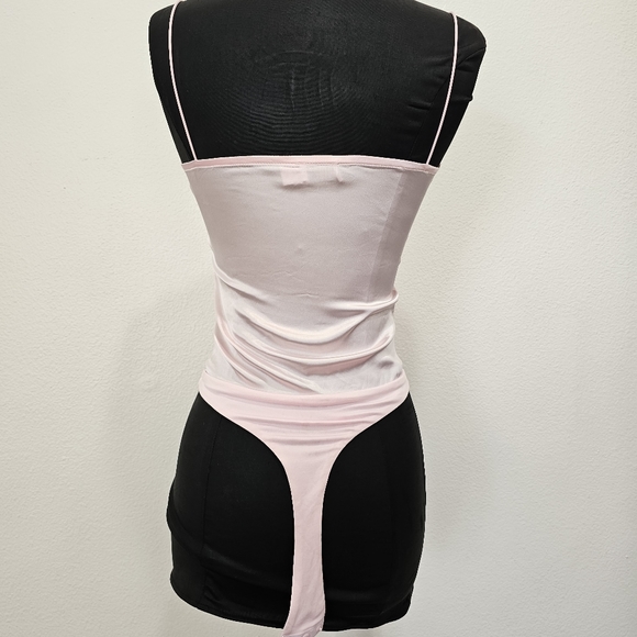 Tiger Mist Pink Satin Bodysuit 🎀 - Picture 10 of 10